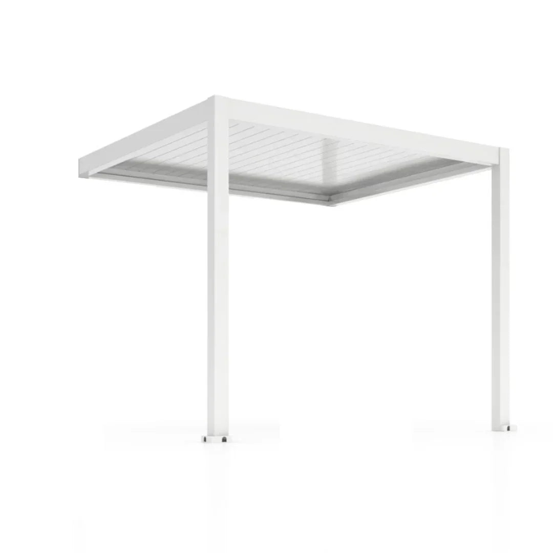 4x4m Pergola Adossée Bioclimatique : Gamme Nova - Pergomax