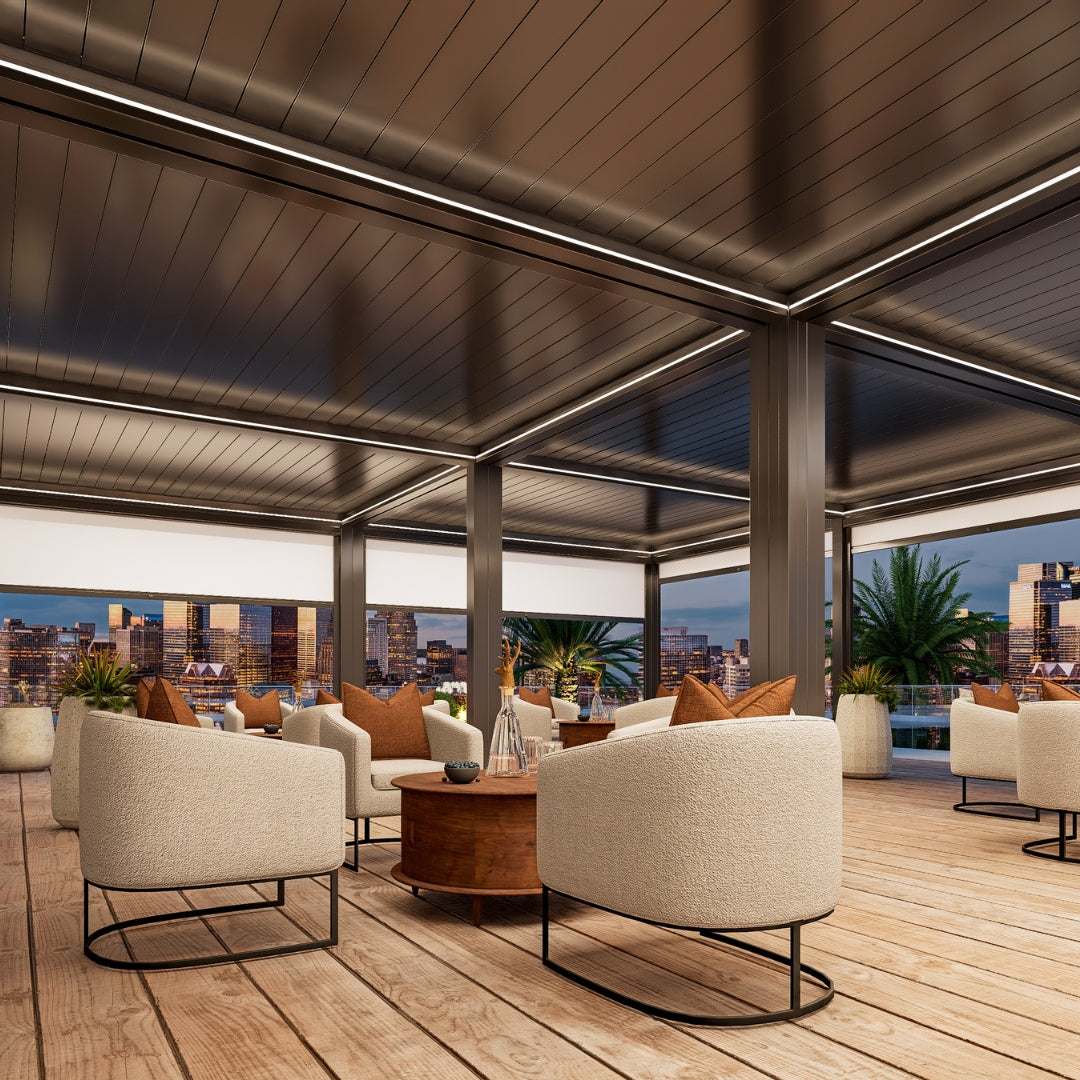 4x4m Pergola Bioclimatique : Gamme Nova