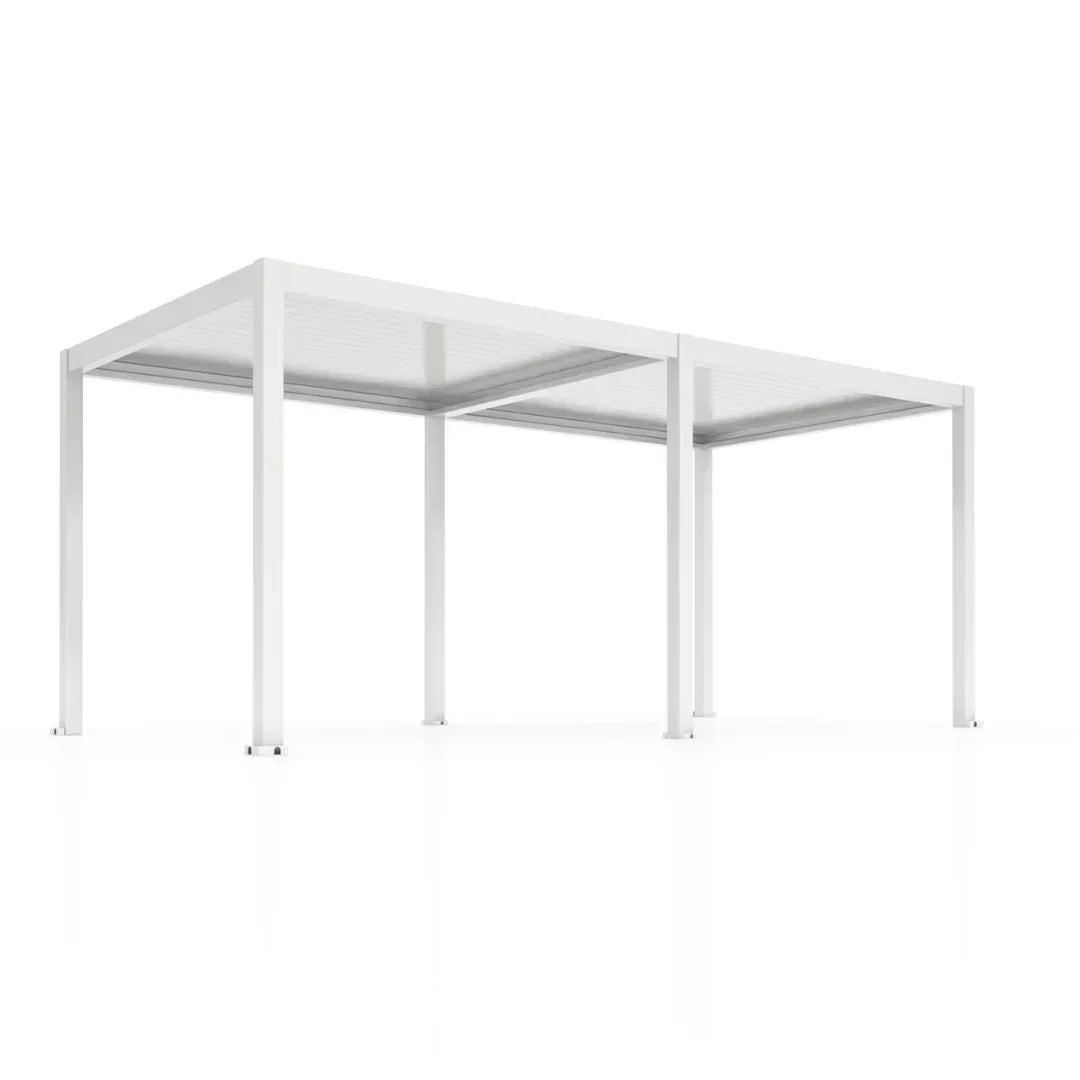 6x4m Pergola Adossée Bioclimatique : Gamme Nova - Pergomax
