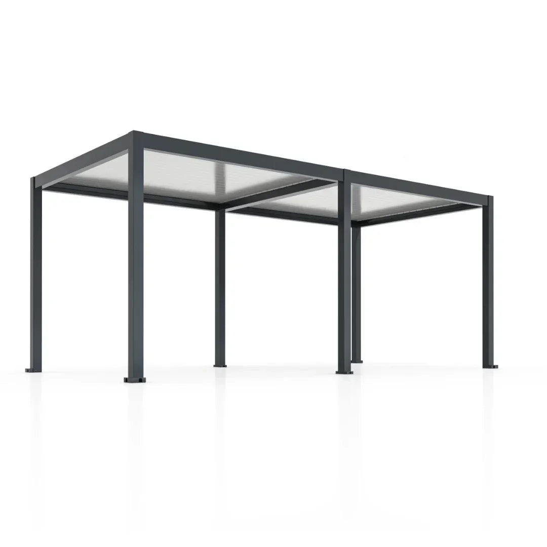 6x4m Pergola Adossée Bioclimatique : Gamme Nova - Pergomax