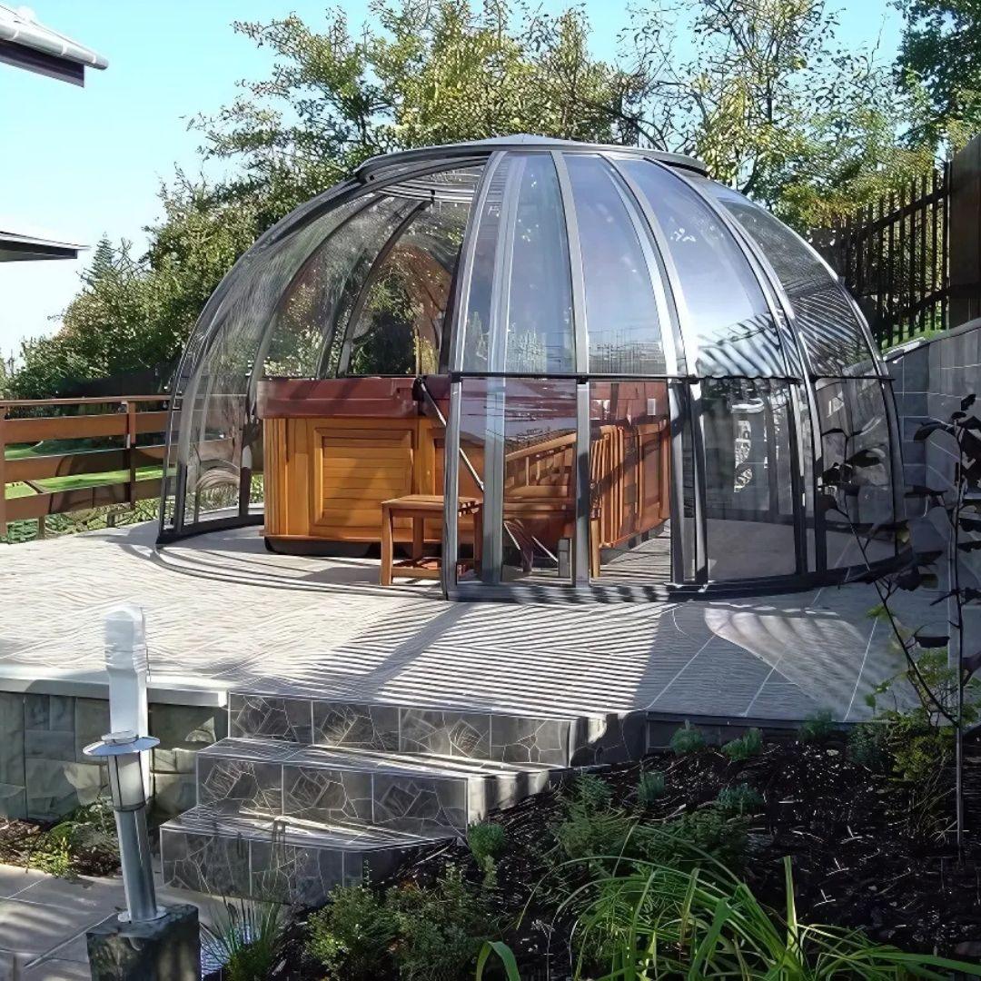 Dôme Abri pour Spa | Bull’OSpa : La Sphère tournante à 360° - Pergomax