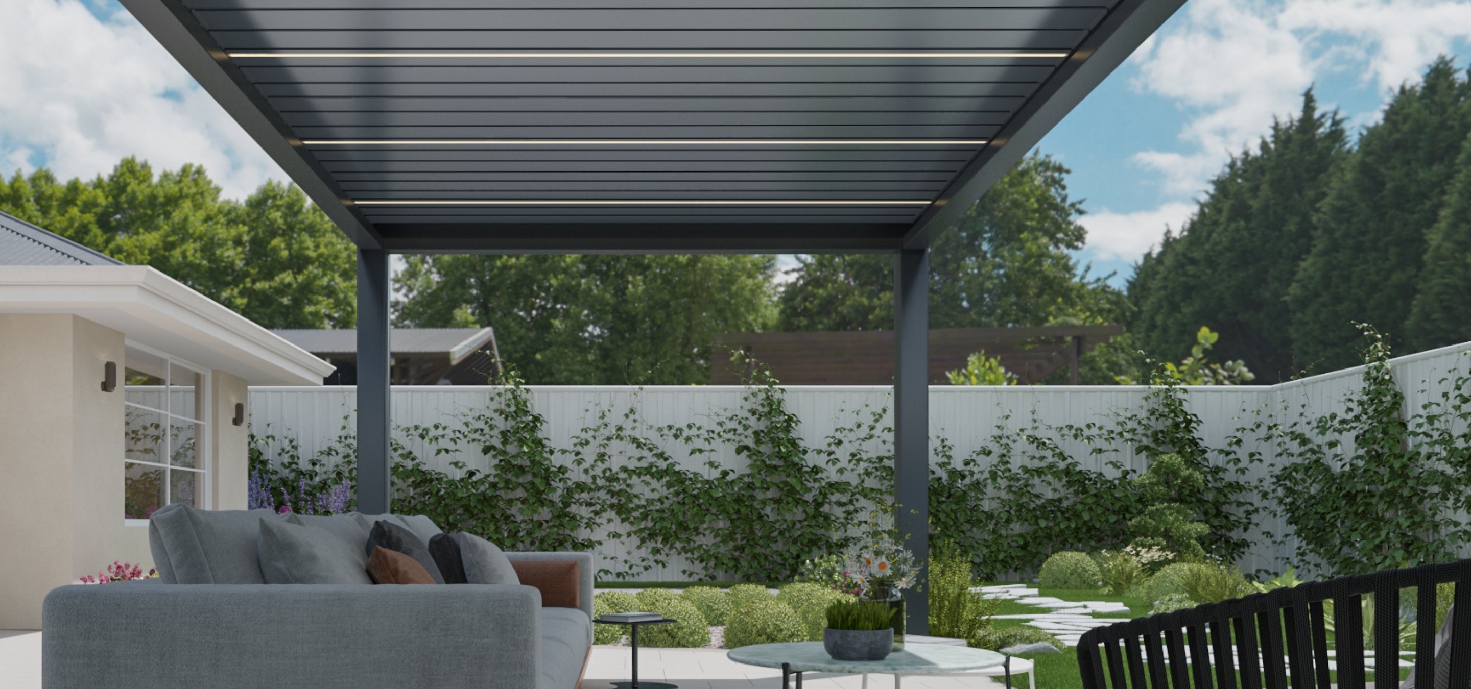 Pergola bioclimatique Pergomax : créez une terrasse confortable toute l’année