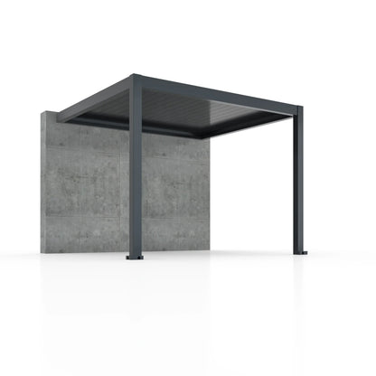 3x3m Pergola Adossée Bioclimatique : Gamme Nova - Pergomax